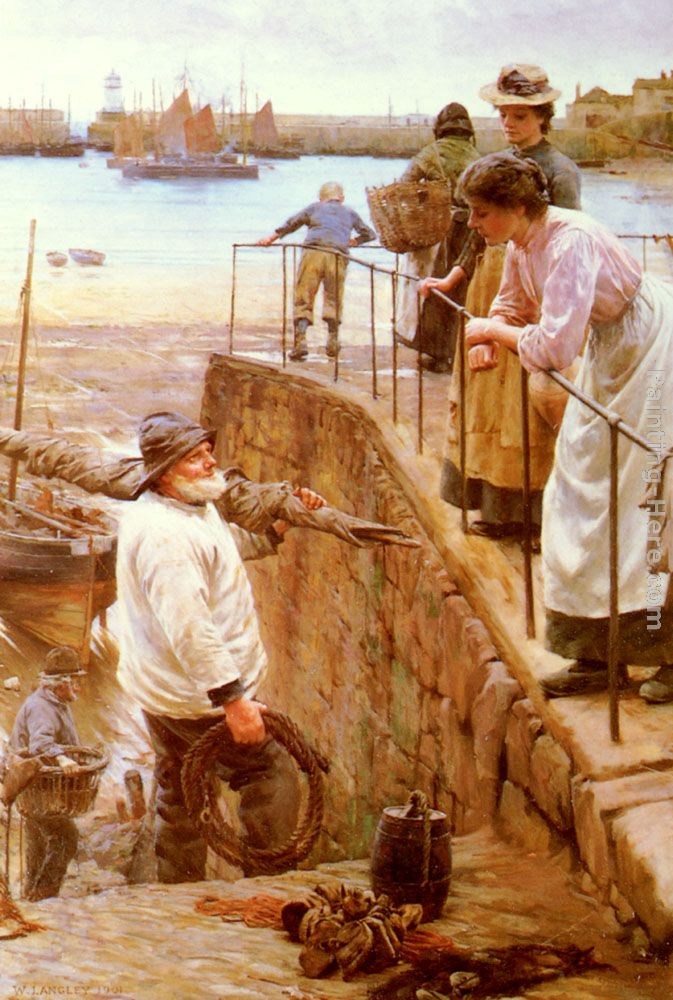 Walter Langley Between The Tides